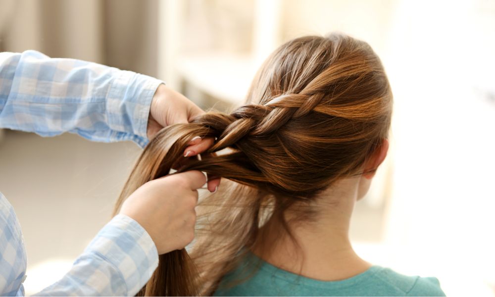 Ejemplo de trenza lateral