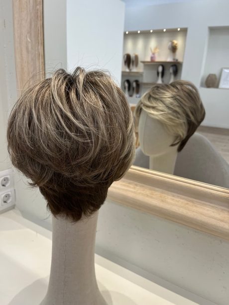 peluca sintetica pelo corto
